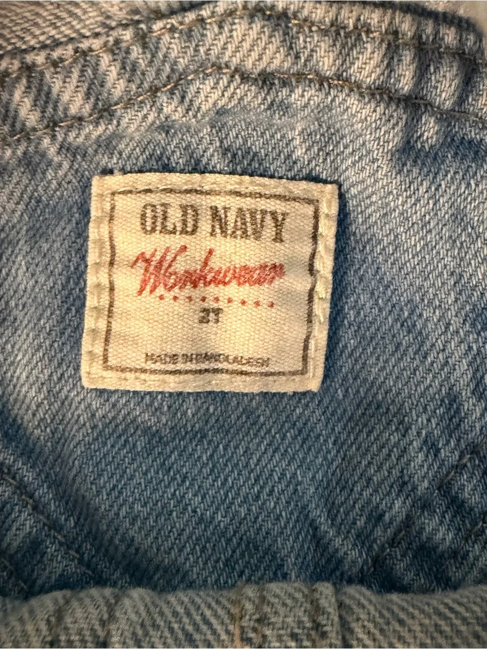 Old Navy Vintage Light Blue Denim Overalls Toddler 2T